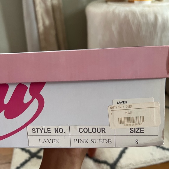 Jeffrey Campbell Pink Suede Laven Platforms Sz 8 - Picture 16 of 16